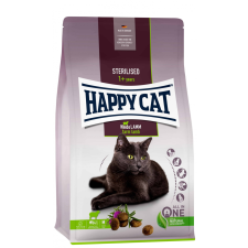 Happy Cat Sterilised Weide-Lamm | Bárány ízű száraz macskatáp - 1,3 Kg macskaeledel