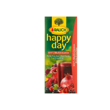 Happy Day Piros Multivitamin gyümölcslé 100% - 200ml üdítő, ásványviz, gyümölcslé
