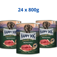 Happy Dog Montana konzerv Lóhús 24x800g kutyaeledel