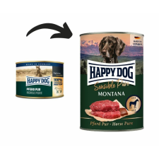 Happy Dog Montana Pur Lóhúsos konzerv 200g kutyaeledel
