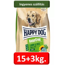 Happy Dog NaturCroq Adult Lamm &amp; Reis 15+3kg kutyaeledel