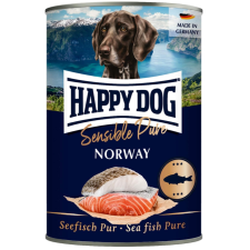  Happy Dog Norway Pur (Lazac) konzerv – 24×400 g kutyaeledel