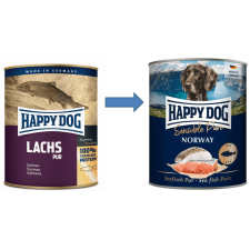 Happy Dog Sensible Pure Norway - szín tengeri halhús konzerv 400g kutyaeledel