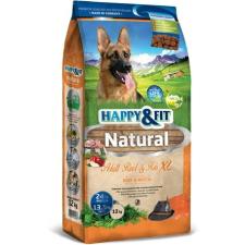 Happy&Fit Natural Adult Rind&Reis XL (2 x 12 kg) 24kg kutyaeledel