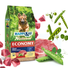 Happy&Fit Natural Economy Adult with Beef and Vegetables 2x12kg kutyaeledel