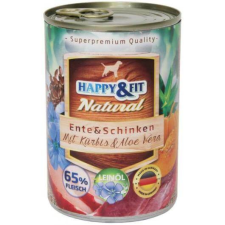  Happy&Fit Natural felnőtt, kacsa, sonka, sütőtök – 6×800 g kutyaeledel