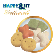 Happy&Fit Natural Szivárvány Kedvenc Keksz jutalomfalat 10 kg jutalomfalat kutyáknak