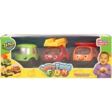  Happy Fleet bébiautó 3 darabos készlet egyéb bébijáték