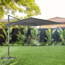  HAPPY GREEN TUSCON függő napernyő 300x300cm szürke 50461100A kerti bútor