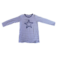  Happy Kids fekete-fehér csíkos hosszú ujjú lány felső (méret: 146/152)