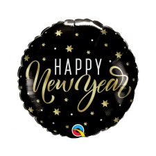  Happy New Year Stars fólia lufi 46 cm party kellék