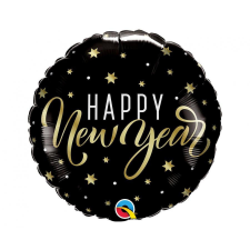  Happy New Year Stars fólia lufi 46 cm party kellék