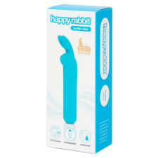 happyrabbit Bullet - akkus, nyuszis rúdvibrátor (kék) vibrátorok