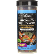Haquoss | GOLDFLAKE | Teljes értékű pehely, aranyhal táp - 1000 ml / 150 g haleledel
