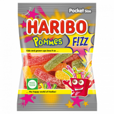 Haribo Pommes Fizz gyümölcsízű gumicukorka 100 g csokoládé és édesség