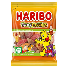 Haribo Tangfastics gyümölcsízű gumicukorka keverék, részben kóla ízesítéssel 100 g csokoládé és édesség