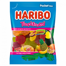 Haribo Tropifrutti gyümölcsízű gumicukorka 100 g csokoládé és édesség