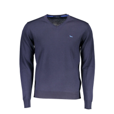 Harmont & Blaine HARMONT & BLAINE gyapjú pulóver, V-nyakú, kék, XL