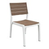  Harmony műanyag kerti szék - fehér - világos barna