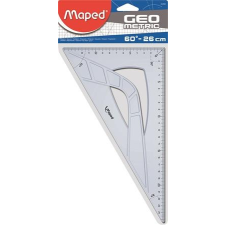 Háromszög vonalzó, műanyag, 60°, 26 cm, MAPED "Geometric" vonalzó