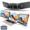  Háromszorosan kihúzható monitor 13"-17"-es laptophoz, 14", Full HD 1080P IPS kijelzővel, 60 Hz-es frissítés, 1000:1 kontrasztarány, Windows/MacOS/Linux/Android, hordozható és összecsukható ki