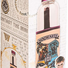 Harry Potter 500 ml-es üveg vizes palack Roxfort kulacs, kulacstartó
