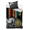  Harry Potter ágyneműhuzat, 140x200 + 70x90 cm, Hogwarts - Zászló (100 % pamut)