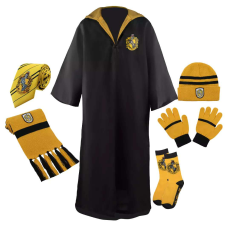  Harry Potter IdeallStore® köntös és kiegészítők készlet, Hufflepuff House, 6 részes, 6-9 éves, sárga