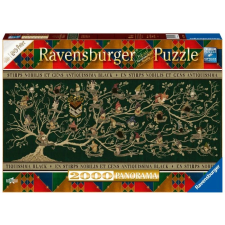 Harry Potter varázsló családfa puzzle - 2000 darabos panoráma puzzle, kirakós