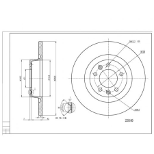 Hart féktárcsa hart 229 100 autóalkatrész