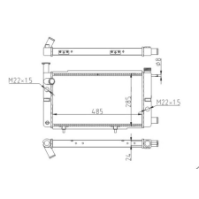 Hart hűtő, motorhűtés hart 600 140 autóalkatrész