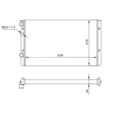 Hart hűtő, motorhűtés hart 600 522 autóalkatrész