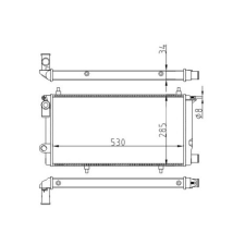 Hart hűtő, motorhűtés hart 600 539 autóalkatrész