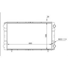Hart hűtő, motorhűtés hart 605 555 autóalkatrész