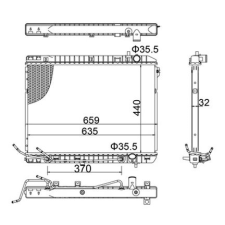 Hart hűtő, motorhűtés hart 622 028 autóalkatrész