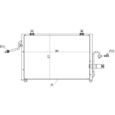 Hart kondenzátor, klíma hart 606 539 autóalkatrész