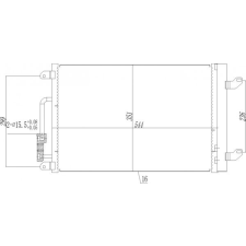 Hart kondenzátor, klíma hart 611 249 autóalkatrész