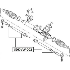 Hart kormányösszekötő gömbfej kétoldali,belül,elsőtengely autóalkatrész