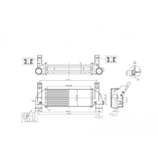 Hart töltőlevegő-hűtő hart 620 964 autóalkatrész