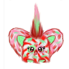 Hasbro Furby Furblet Pep-Mint plüssfigura