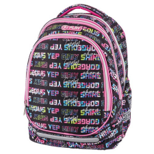  Hátitáska anatómiai Play Maxx csajos ragyogás fekete/rózsaszín iskolatáska