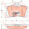  Hátsó fékbetét (Audi A3, A4 B5, Skoda Fabia 1, Vw Bora, Vw Passat B5/B5.5...) (-) - TRW (GDB1330)