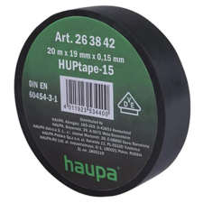 HAUPA GmbH Szigetelő szalag 19mm x 20m fekete H-263842 villanyszerelés
