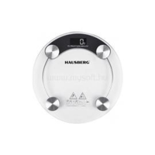 Hausberg HB-6000NG üveg fürdőszobai mérleg (fekete) (HB-6000NG) mérleg