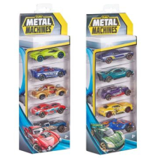 Hausmann Metal machines: 5 db-os kisautó szett, 1:64, 1. széria - többféle autópálya és játékautó