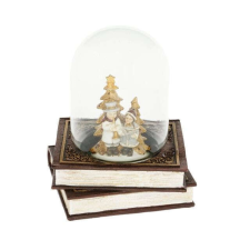 Havazó gömb gyerekekkel könyv 14x14x14cm karácsonyi dekoráció
