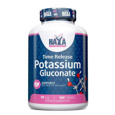 HAYA LABS Haya Labs – Potassium Gluconate 99mg. / 100 Tabs. vitamin és táplálékkiegészítő