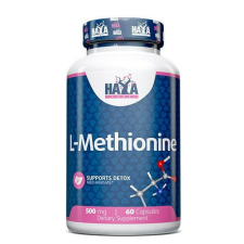 Haya Labs - L-Methionine 500 mg. / 60 Caps. vitamin és táplálékkiegészítő