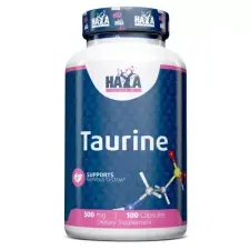 Haya Labs Taurin - teljesítmény, energia támogatás (500mg) - 100 kapszula vitamin és táplálékkiegészítő