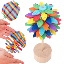 Hazelnut, Stresszoldó Fidget Spinner Lolipop, Fa játék, Ajándék, Ajándékok gyerekeknek, Szivárvány elektronikus játék